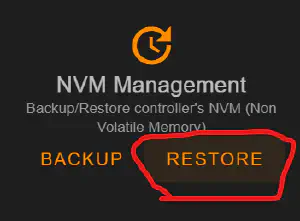 restore nvm